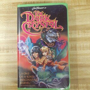 The Dark Crystal 1982 VHS Jim Henson Video Muppets Green Clamshell Fantasy Scifi